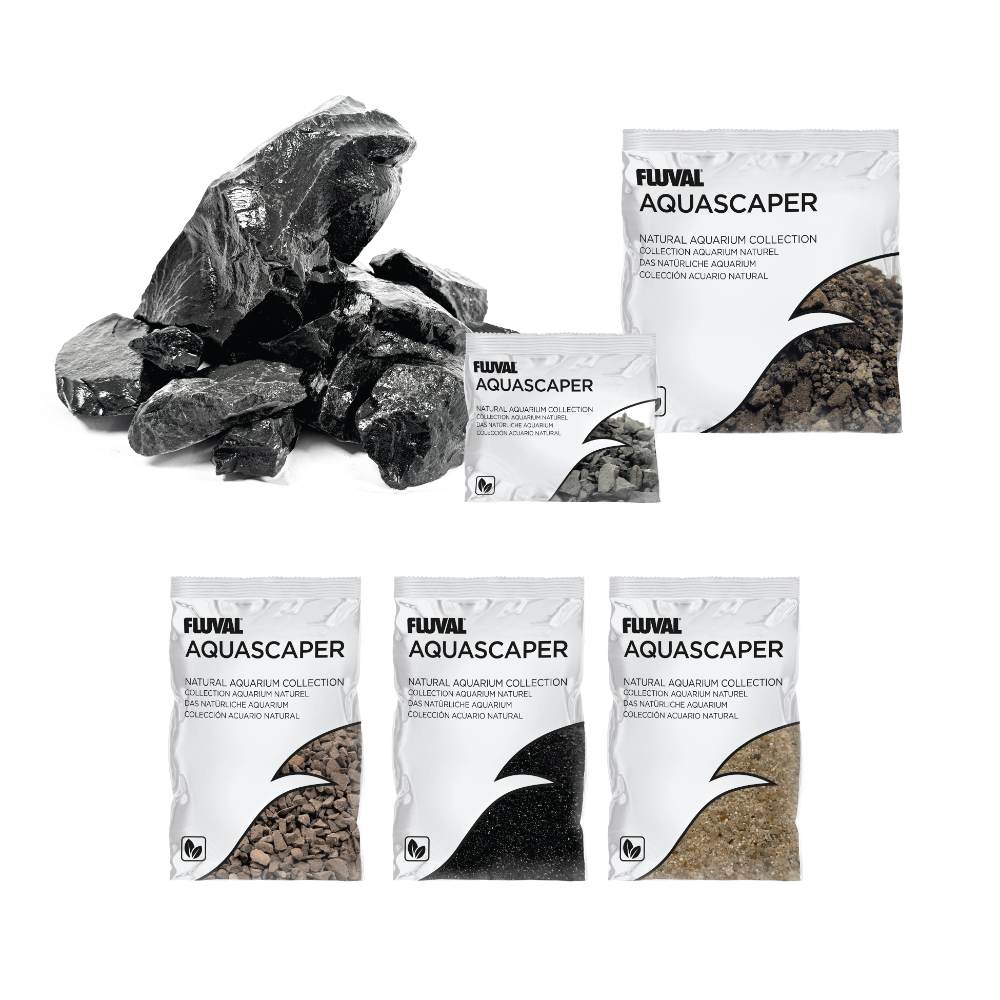 Kit Aquascaper Fluval Black Basalt 11kg