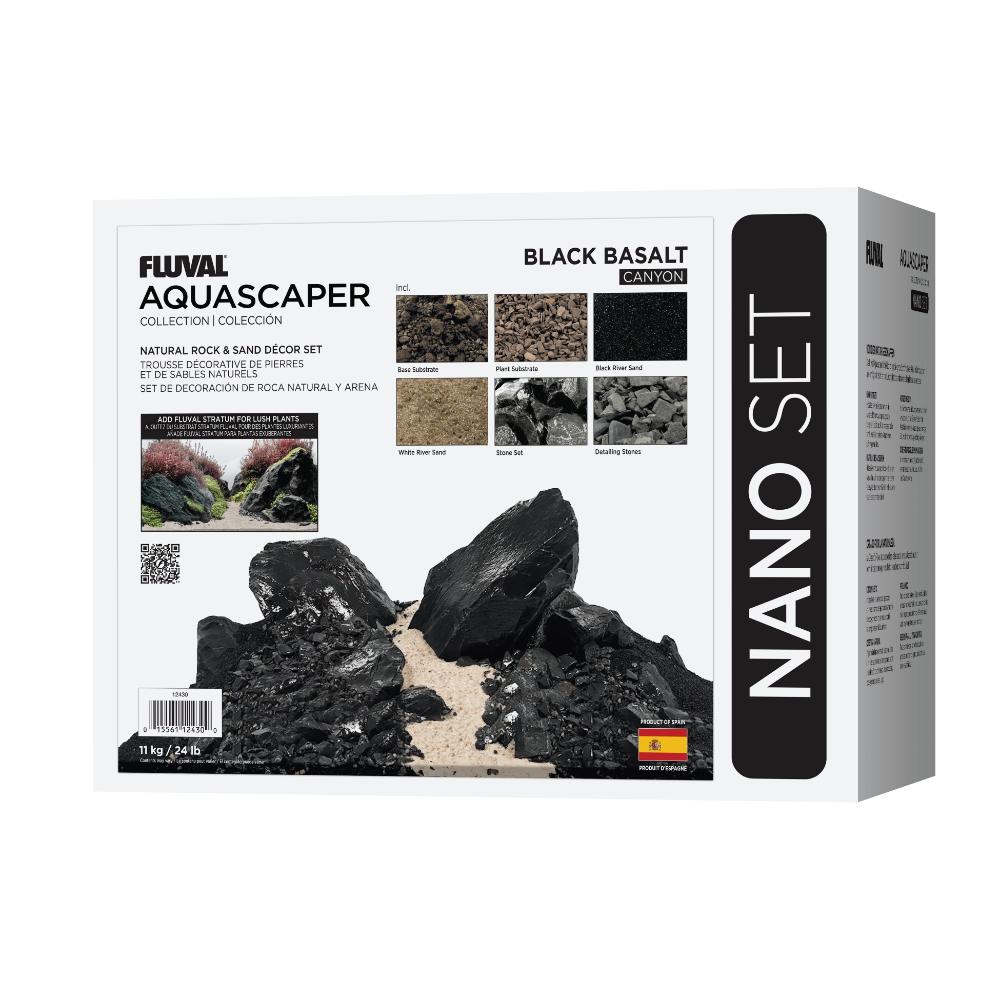 Kit Aquascaper Fluval Black Basalt 21kg