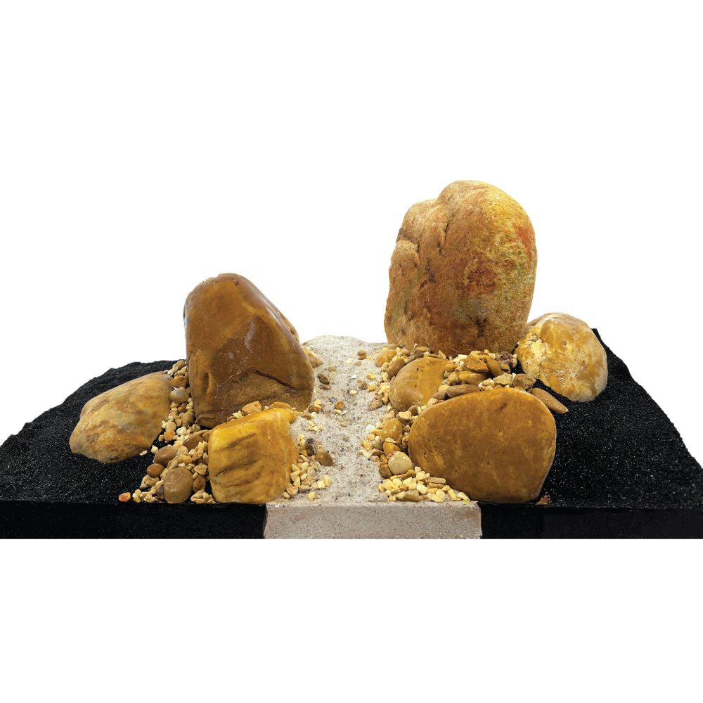 Kit de piedras y grava para acuascaping Fluval - Ámbar 21kg