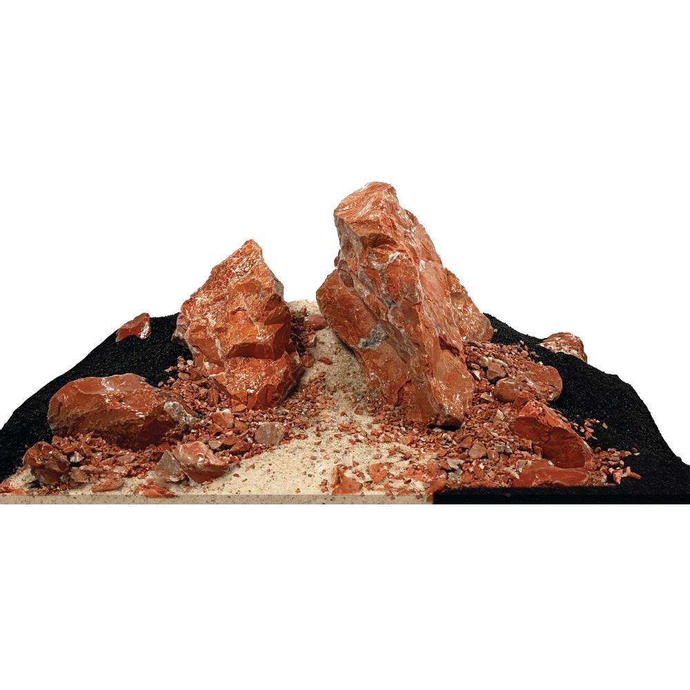 Kit de piedras y grava para acuascaping Fluval - Rojo 11kg