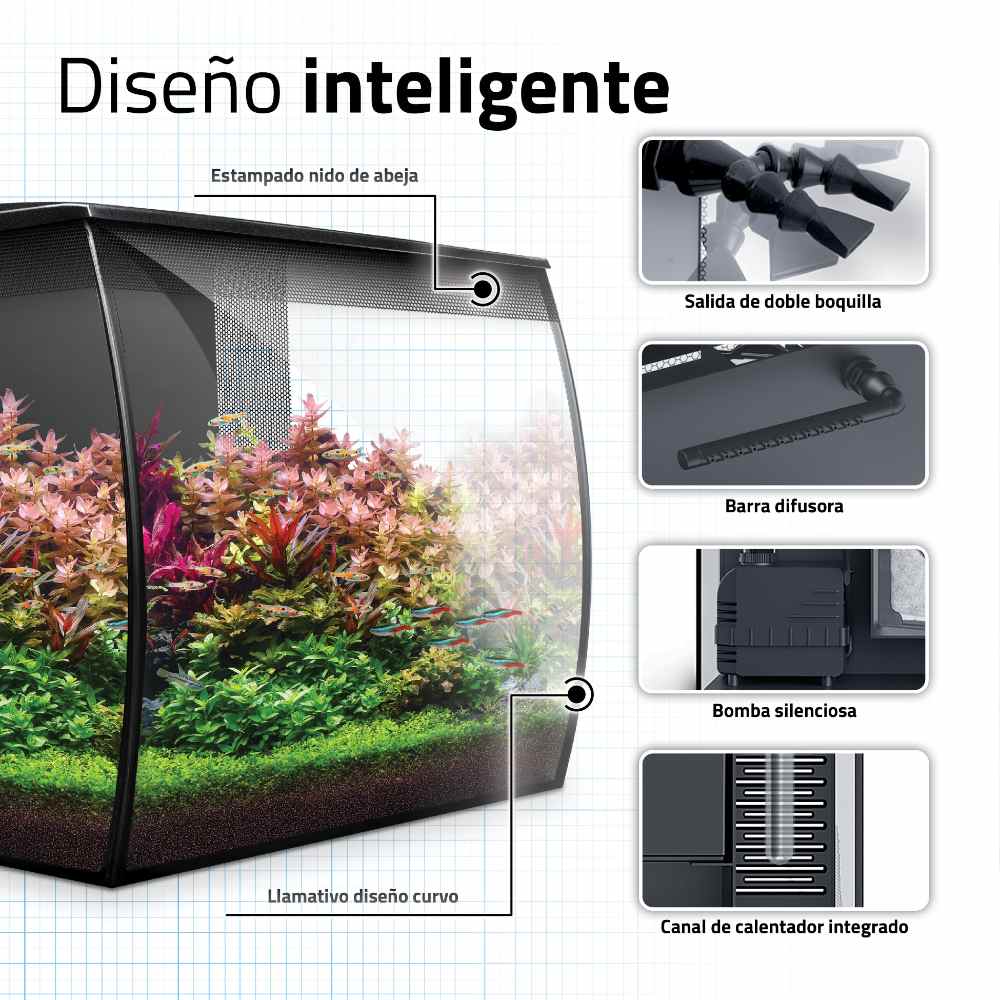 Kit de acuario Fluval Flex 2.0 34L