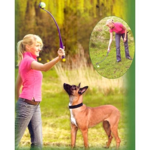 Lanzador para perros recoge pelotas