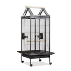 Jaula para loros yaco Voltregá 891 de 75x75x156 cm con comederos metálicos