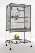 Voladero para pájaros Eco Black Sun Cages - jaula de vuelo negra para exterior
