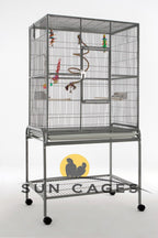 Voladero para pájaros Eco Black Sun Cages - jaula de vuelo negra para exterior
