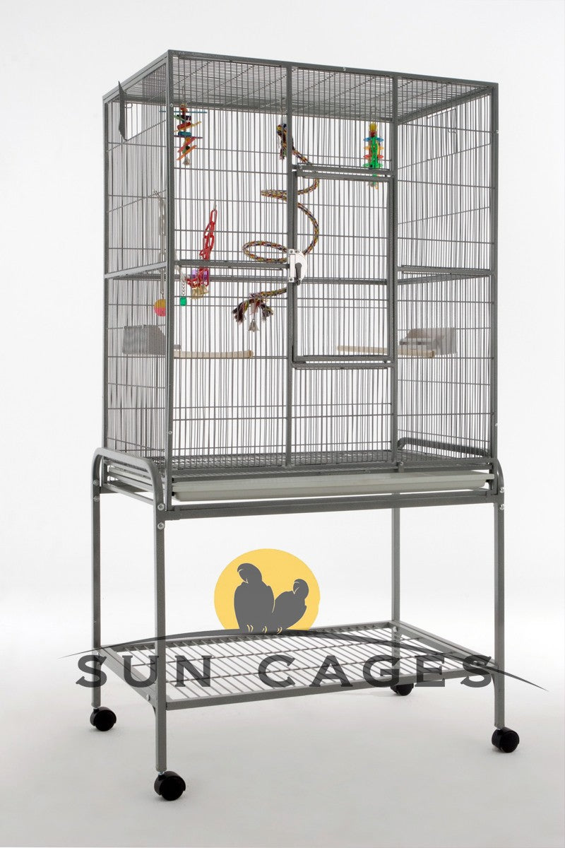 Voladero para pájaros Eco Black Sun Cages - jaula de vuelo negra para exterior