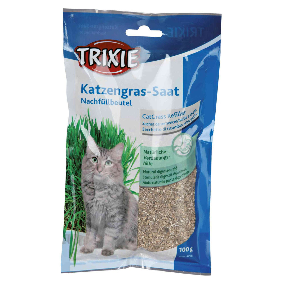 Hierba para Gatos con bandeja