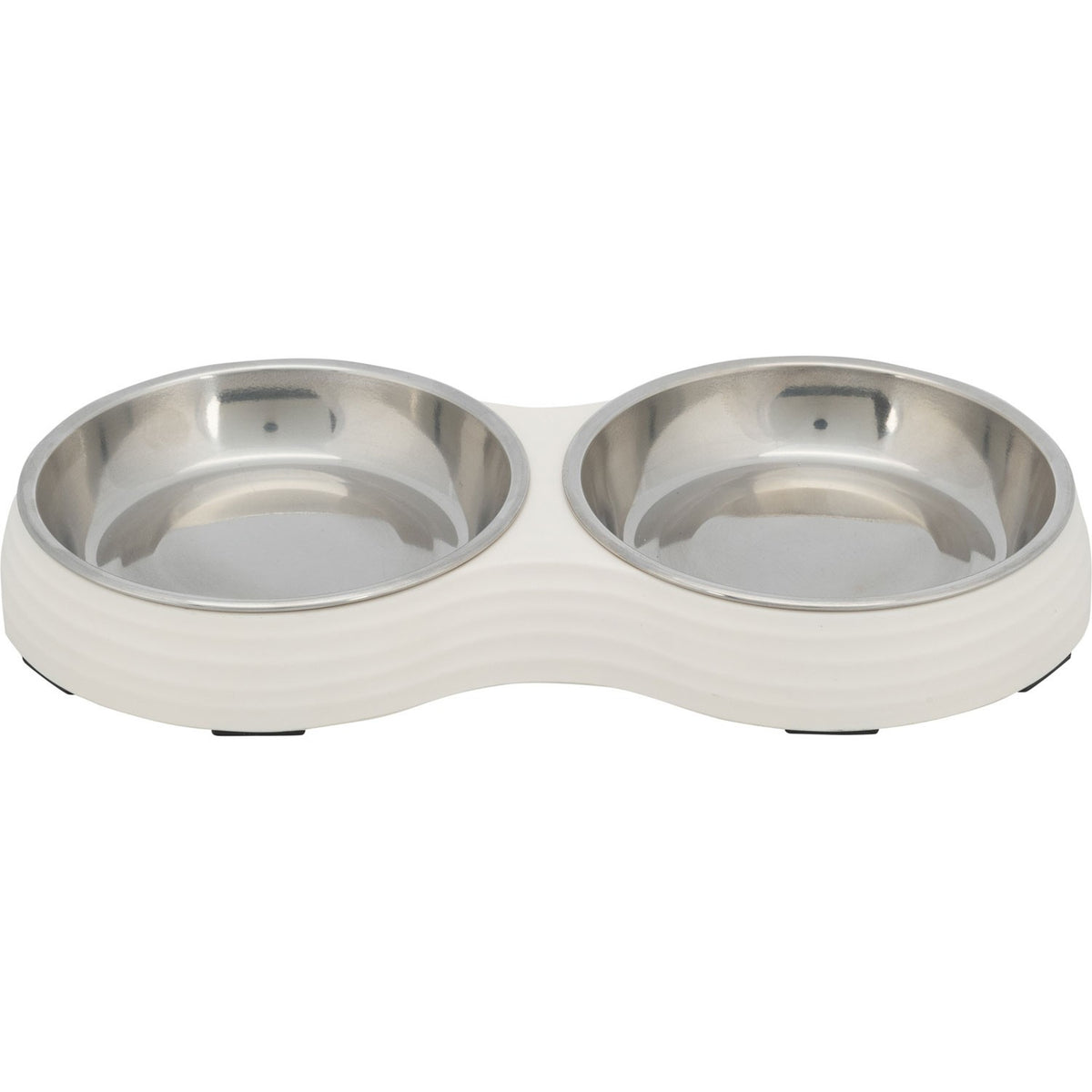 Set Comederos, melamina/acero inoxidable - Pack de 4 unidades