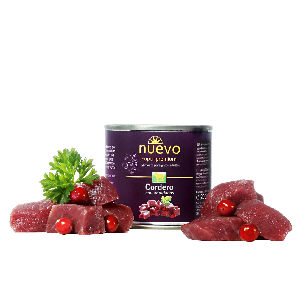 Lata Gato SENIOR Cordero NUEVO - Pack de 6 unidades