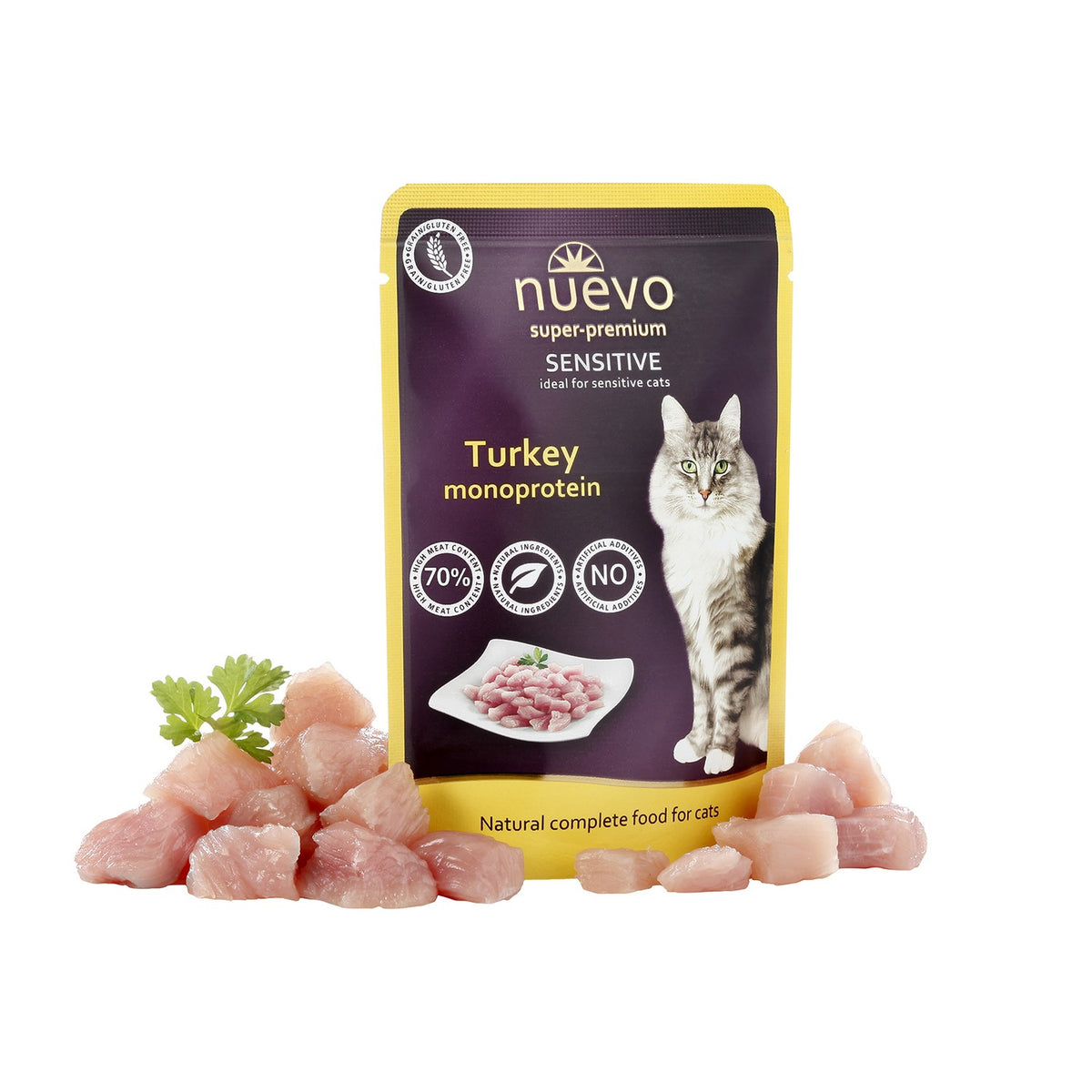 Sobre Gato SENSITIVE Pavo NUEVO - Pack de 16 unidades