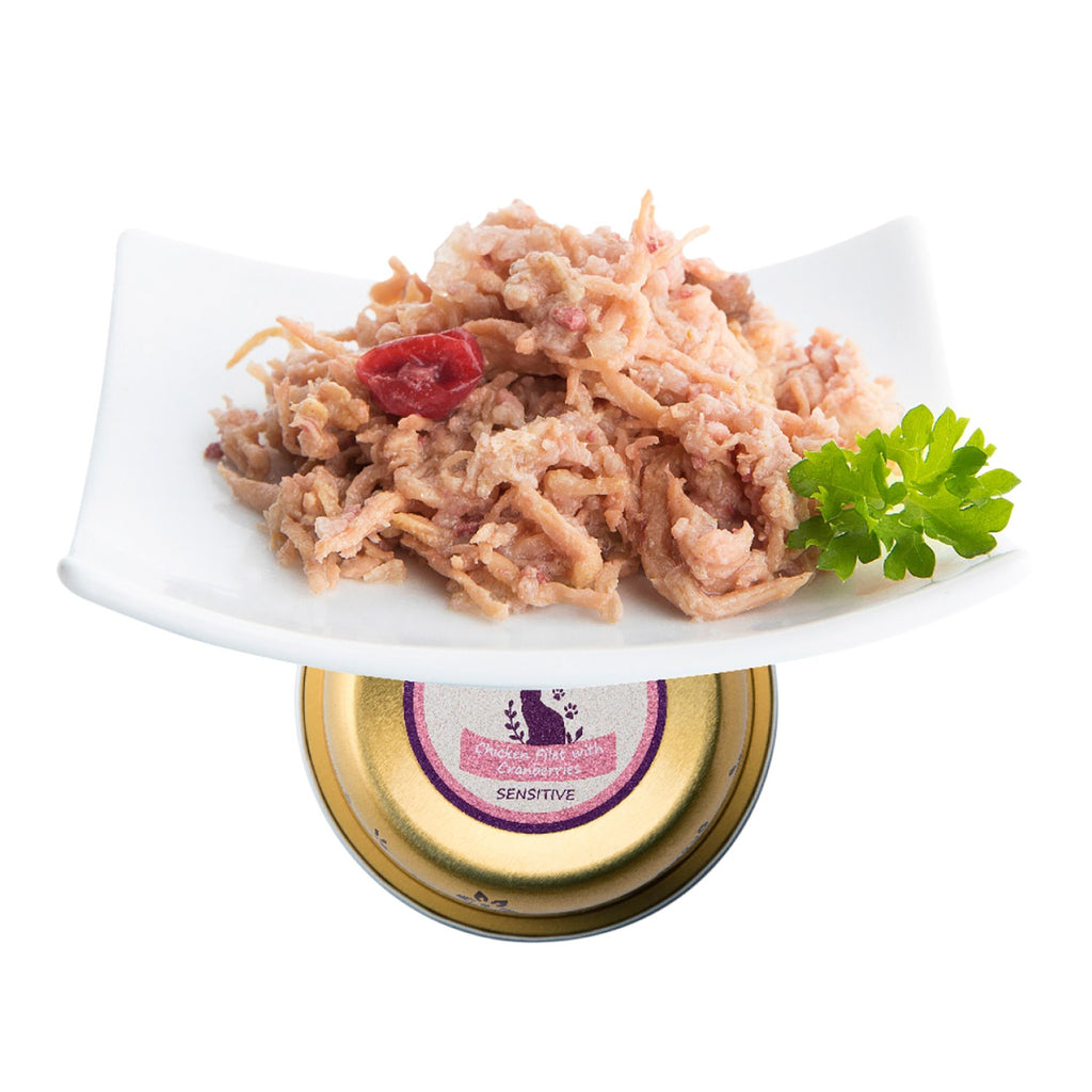 Tarrina Gato SENSITIVE Filetes de Pollo y Arándanos NUEVO 12 uds - Pack de 12 unidades