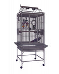 Jaula para loros Finca Gym Top II gris antracita de 60x56x160 cm