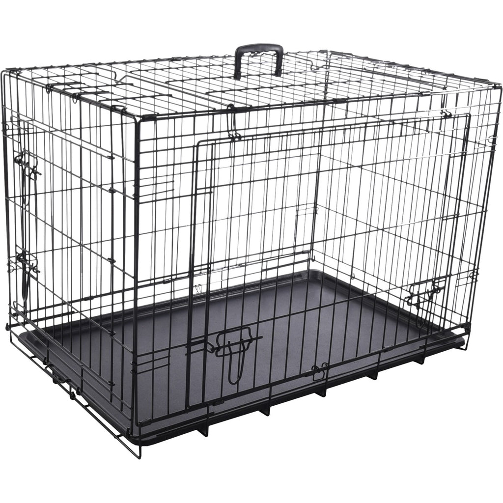 Jaula Para Perros Con Puerta Corredera Flamingo Nyo - Negro