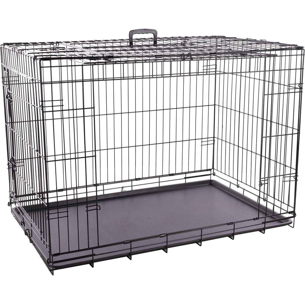 Jaula Para Perros Con Puerta Corredera Flamingo Nyo - Negro