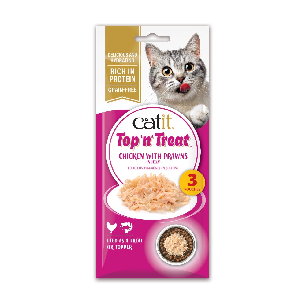 Catit Top 'n' Treat de Pollo - Pack de 8 unidades