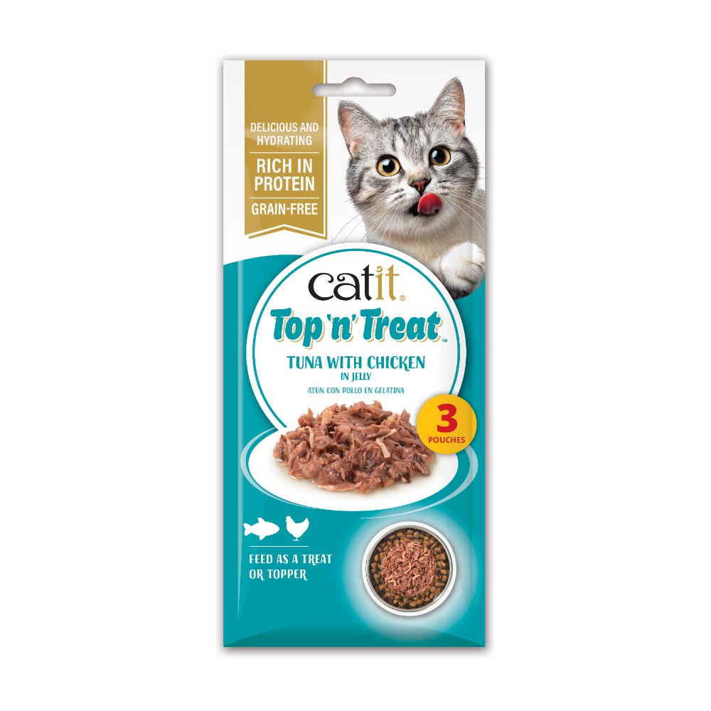 Catit Top 'n' Treat de Atún - Pack de 8 unidades