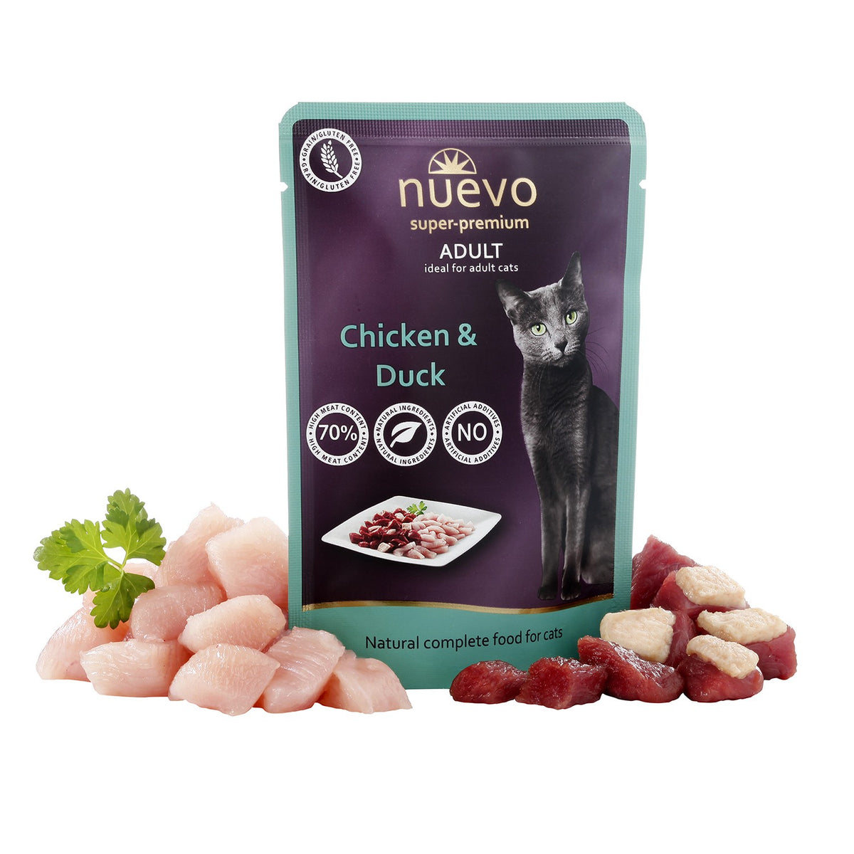 Sobre Gato ADULTO Pollo y Pato NUEVO 16x85g