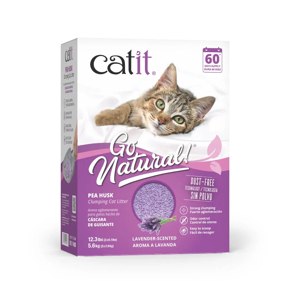 Arena para Gatos Aglomerante de Cáscara de Guisante Catit Go Natural