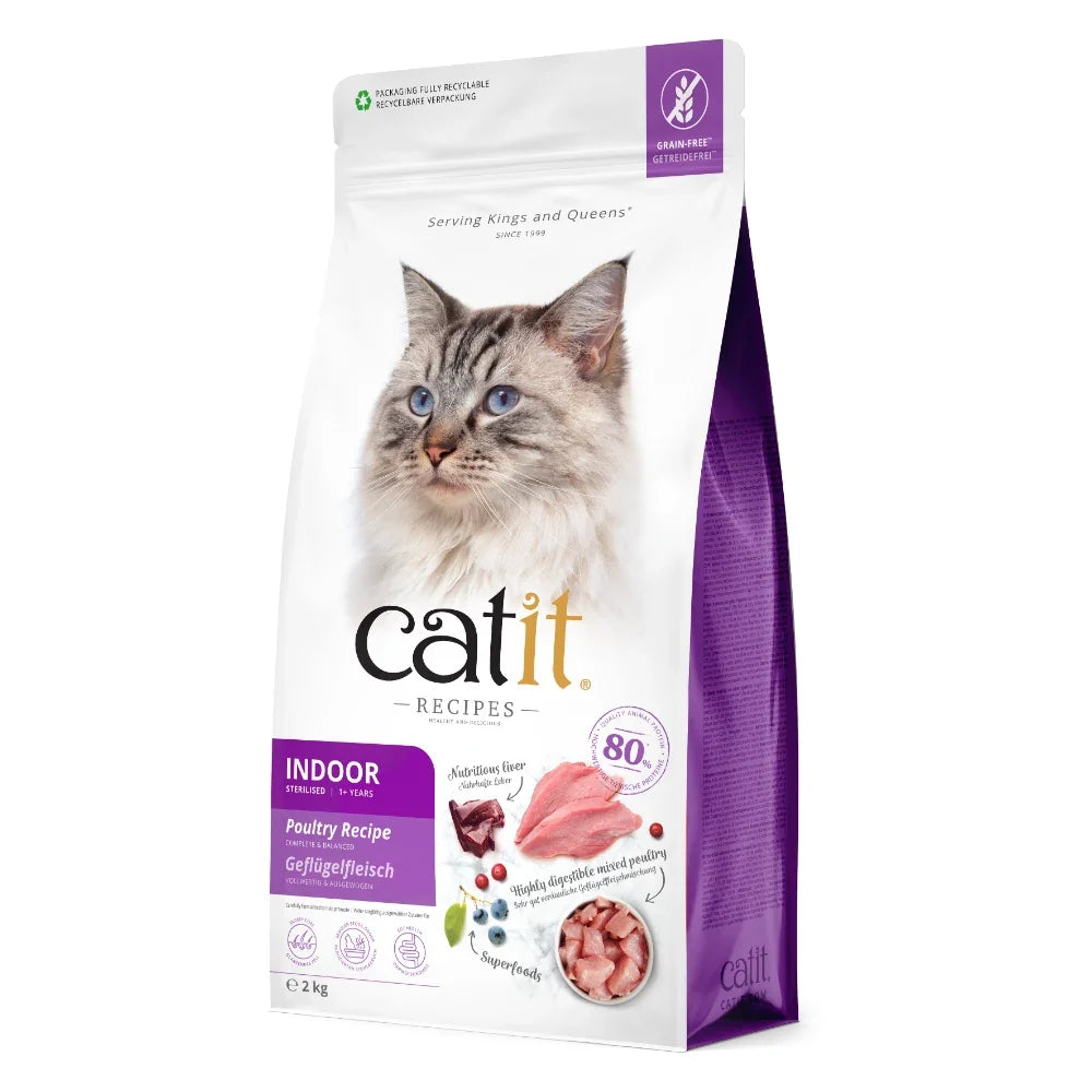 Catit Recipes Esterilizado Aves, 2kg - Pack de 4 unidades