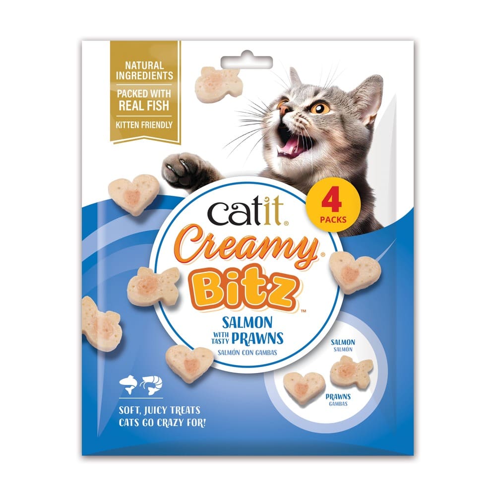 Catit Creamy Bitz Snacks blandos - Pack de 12 unidades