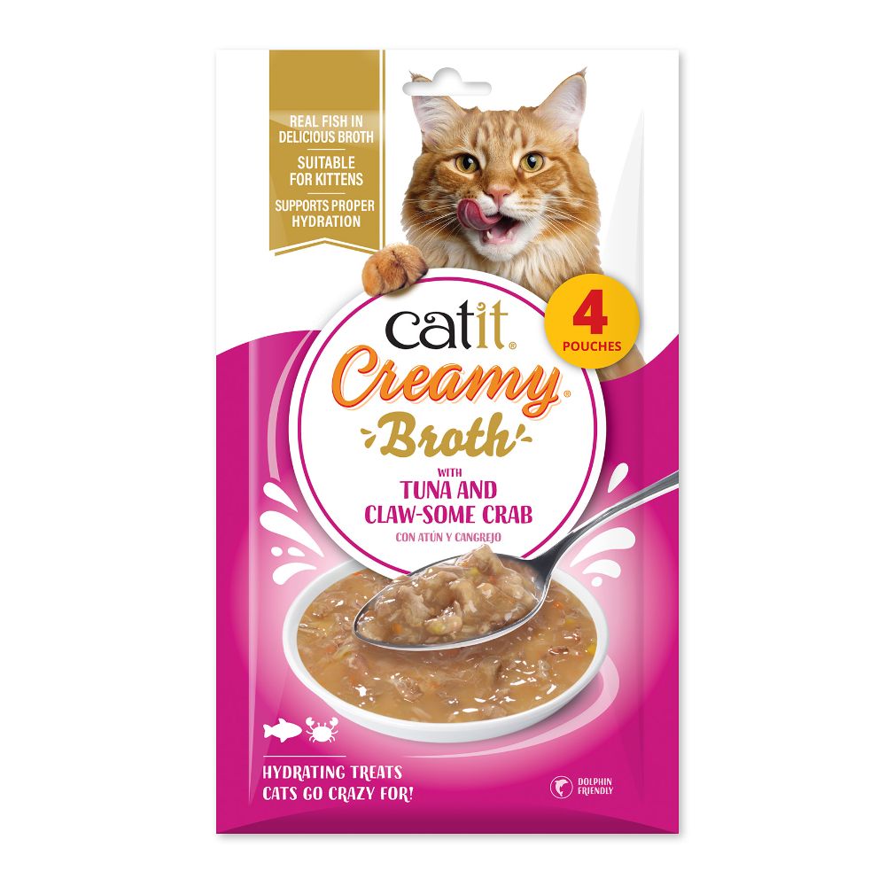Catit Creamy Broth Atún - Pack de 10 unidades