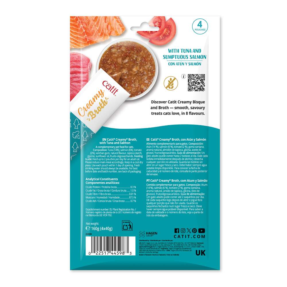 Catit Creamy Broth Atún - Pack de 10 unidades