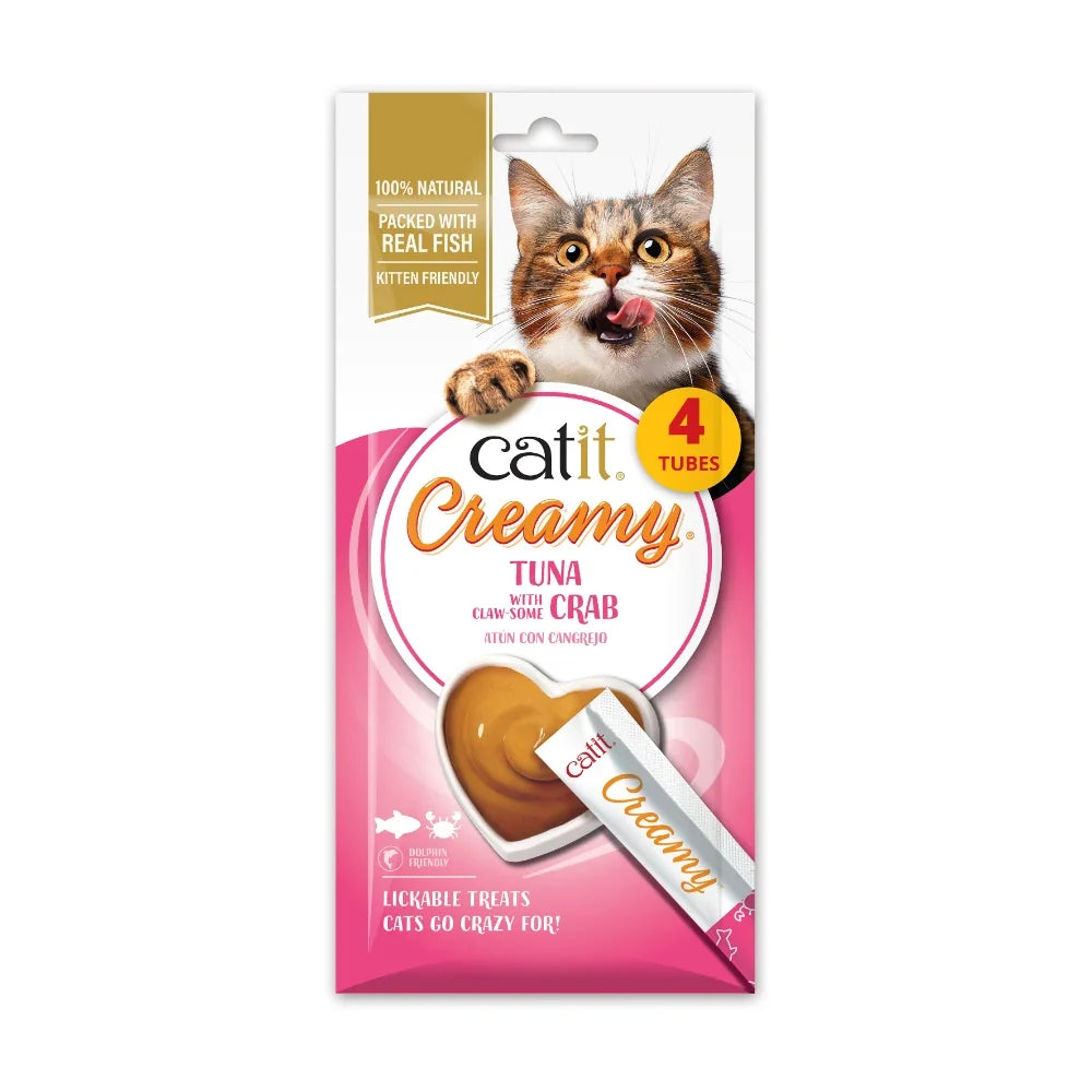 Snacks cremosos para gatos Catit Creamy – 4 Tubos