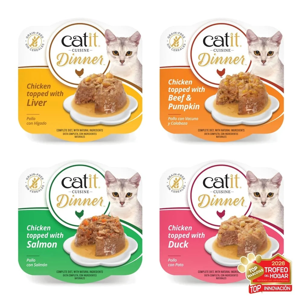 Catit Cuisine Dinner de Pollo 75g - Pack de 6 unidades