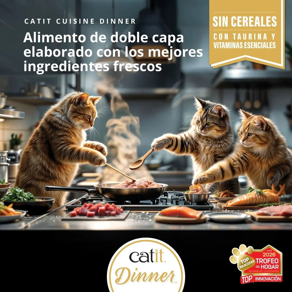 Catit Cuisine Dinner de Pollo 75g - Pack de 6 unidades