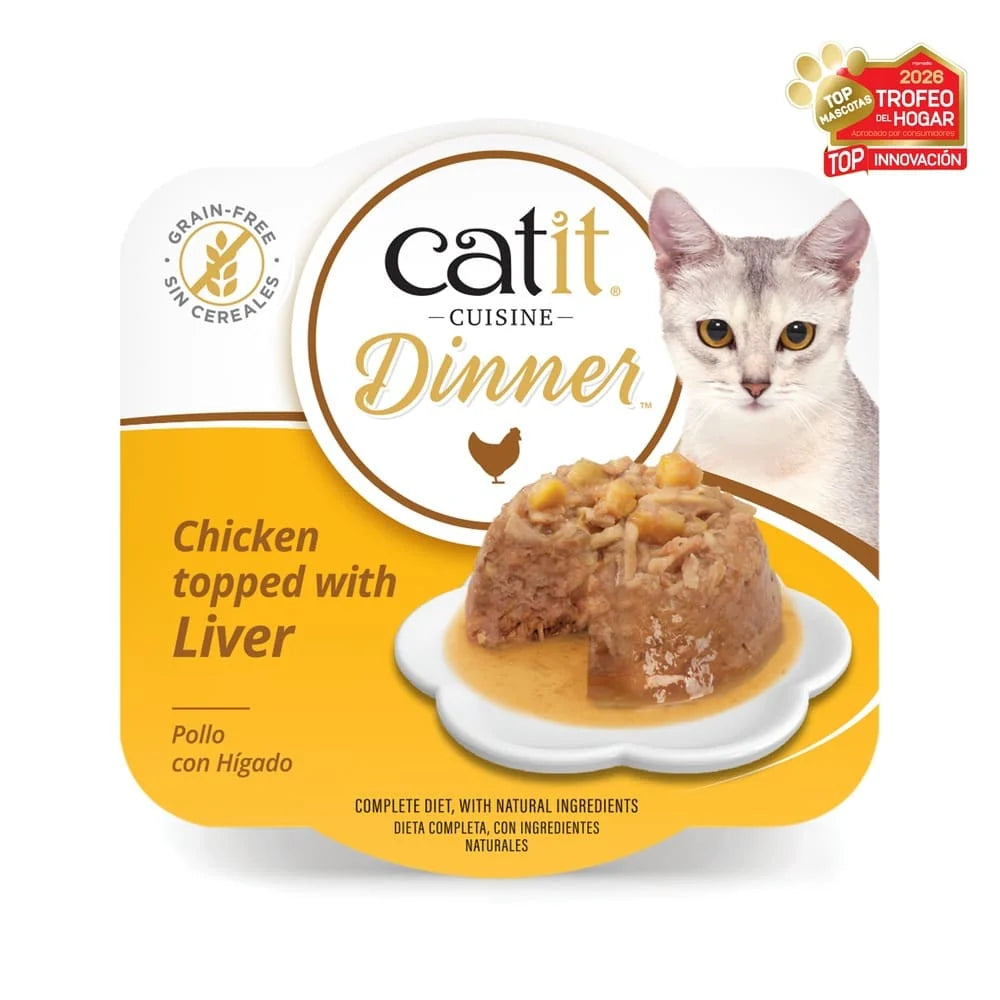 Catit Cuisine Dinner de Pollo 75g - Pack de 6 unidades