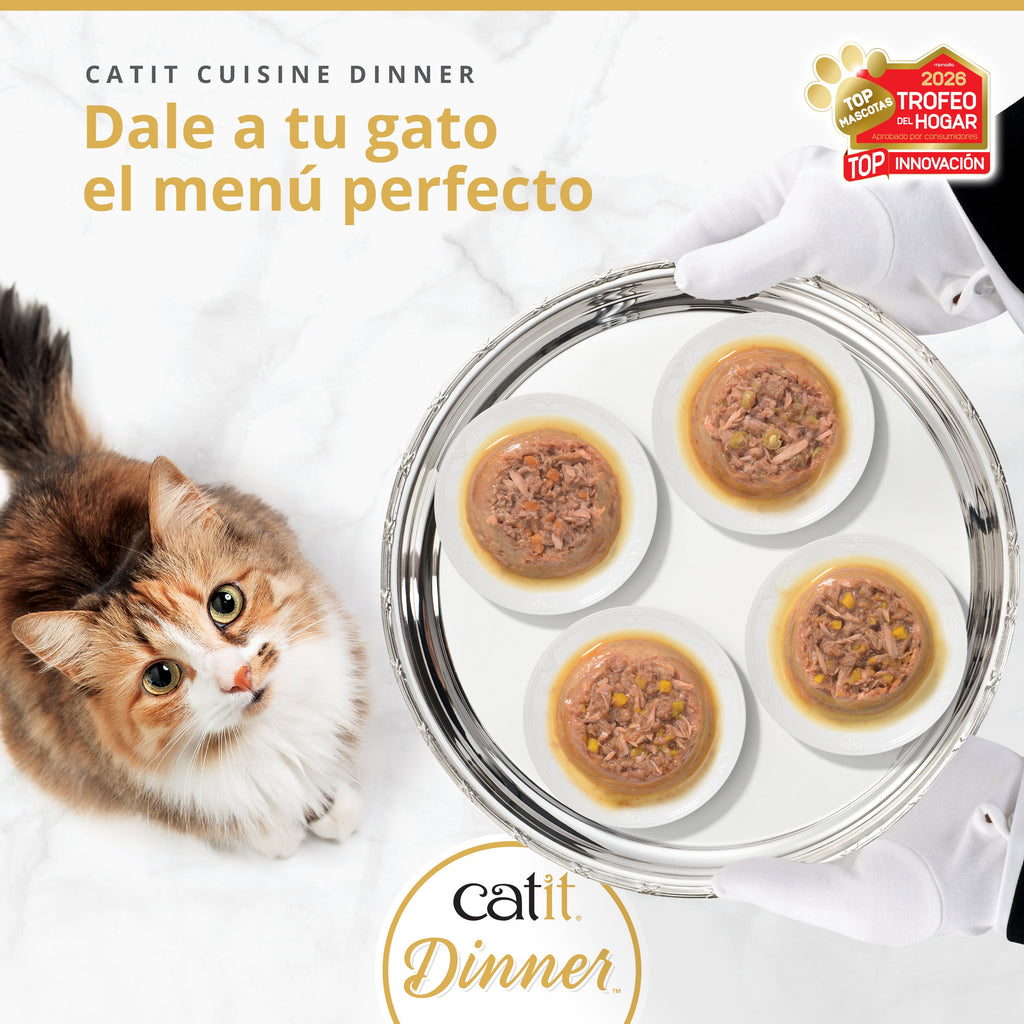 Catit Cuisine Dinner Pescado 75g - Pack de 6 unidades