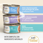 Atún desmenuzado para gatos Catit Cuisine Fillet 75g - Pack de 12 unidades