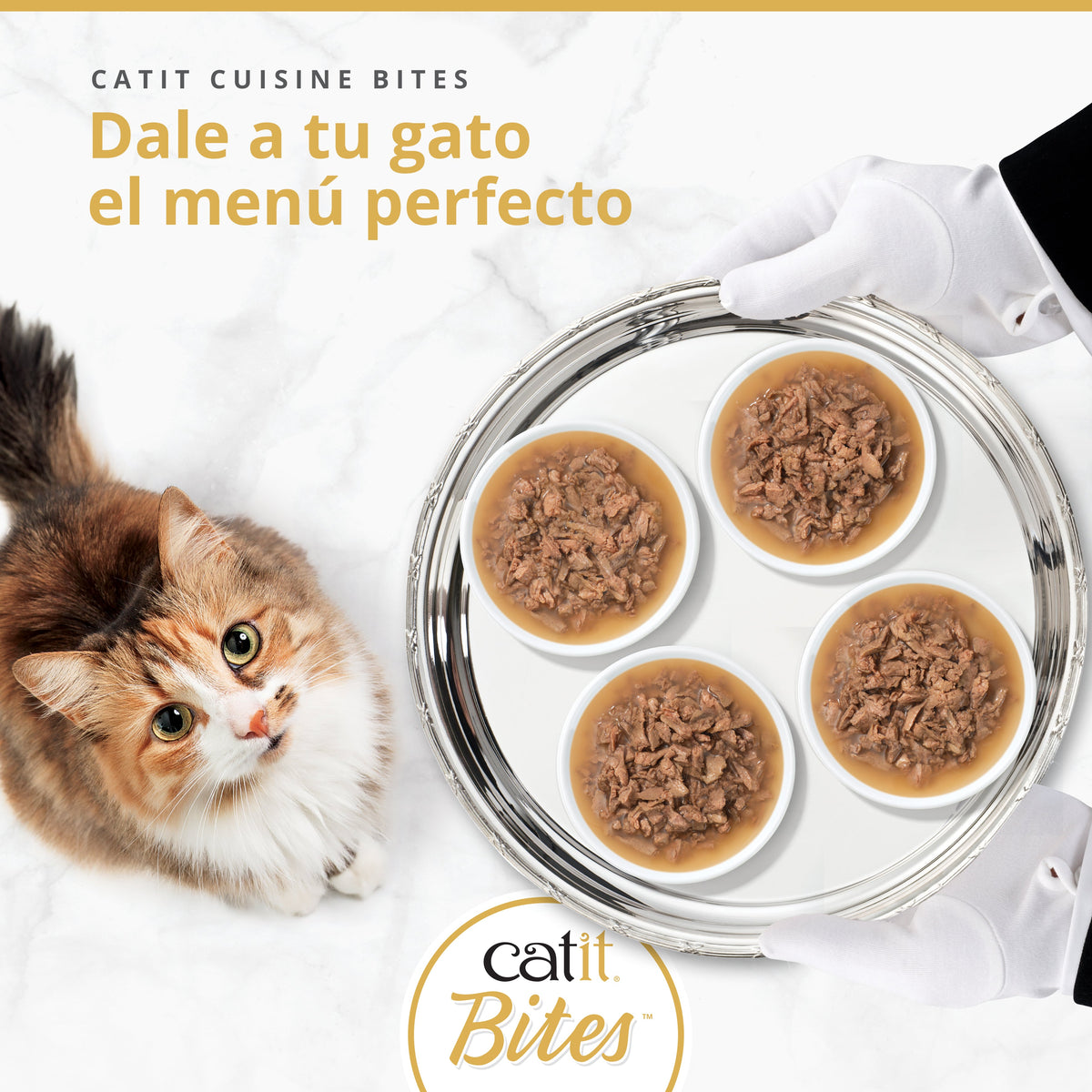 Trocitos de carne en salsa para gatos Catit Cuisine Bites