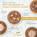 Dúo de carne con toppings para gatos Catit Cuisine Duet 75g - Pack de 12 unidades