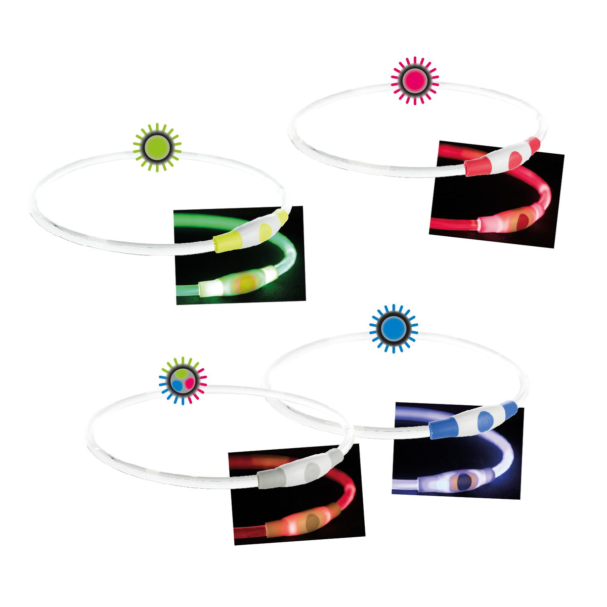 Collar de Aro Flash USB - Pack de 2 unidades verde
