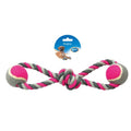 Juguete para perros con cuerda dental 2 pelotas