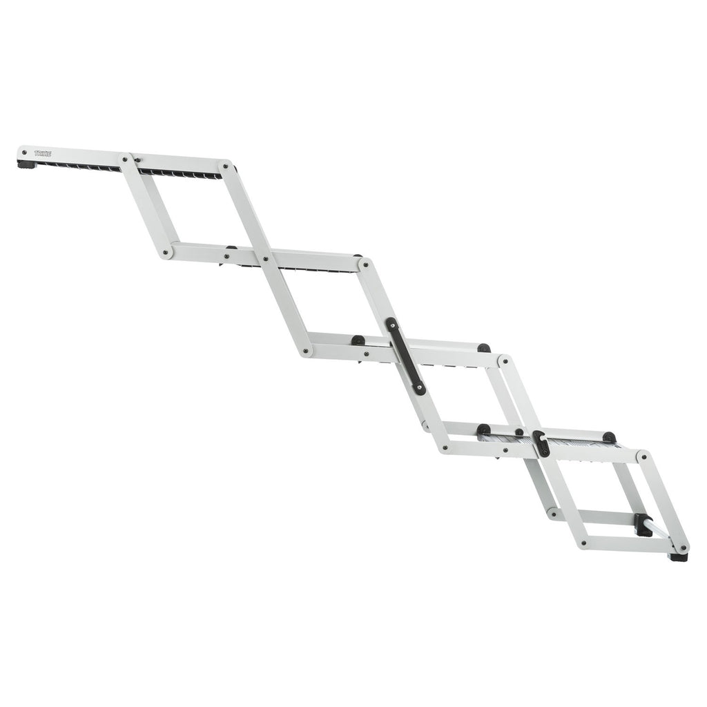 Escalera plegable 4 pasos/aluminio/TPR