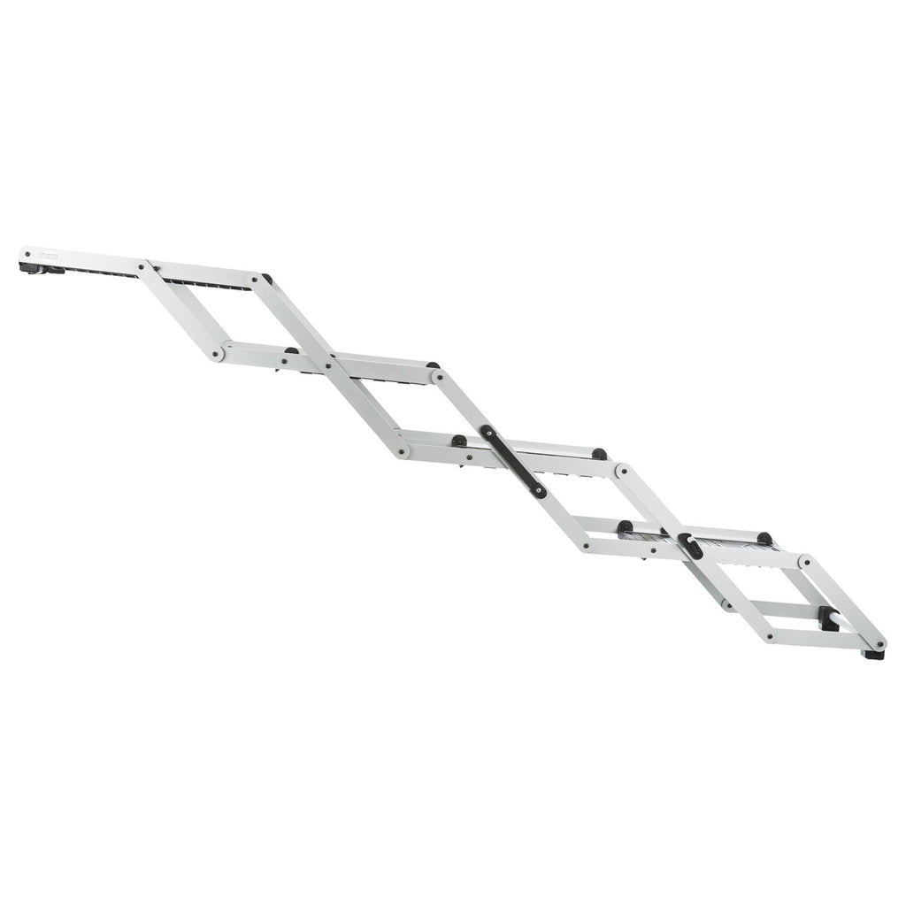 Escalera plegable 4 pasos/aluminio/TPR
