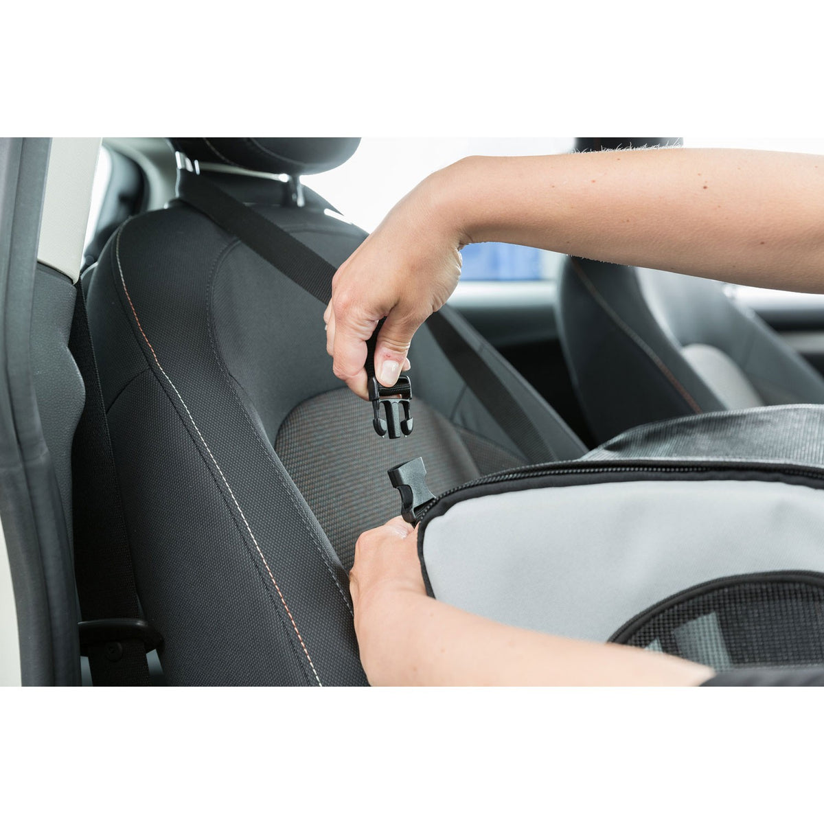 Asiento para Coche gris/negro