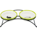 Set de comederos blanco/verde