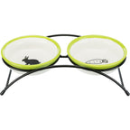 Set de comederos blanco/verde