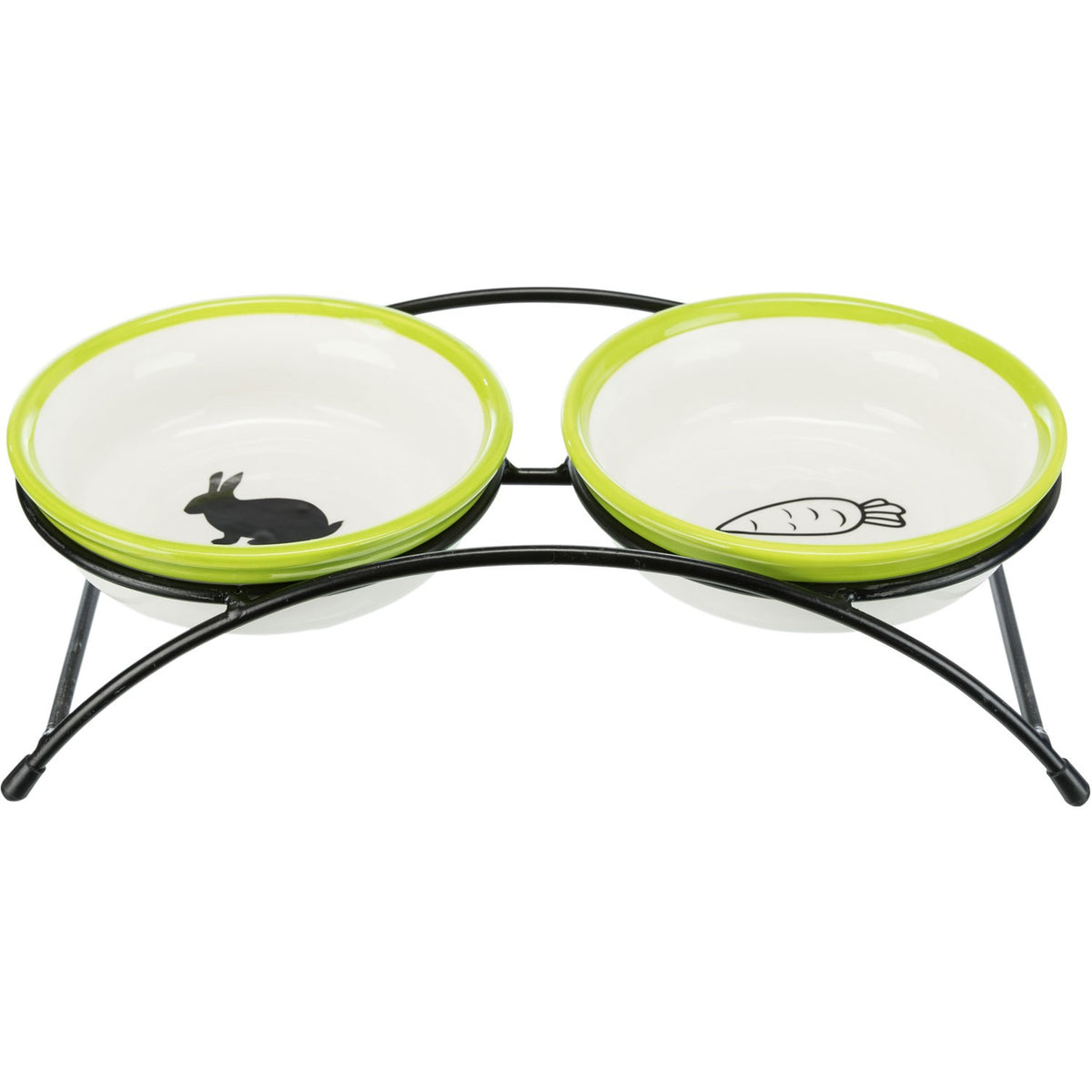 Set de comederos blanco/verde