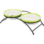 Set de comederos blanco/verde