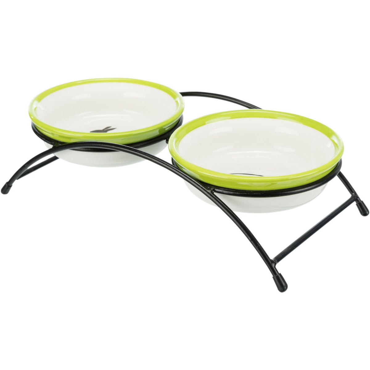Set de comederos blanco/verde