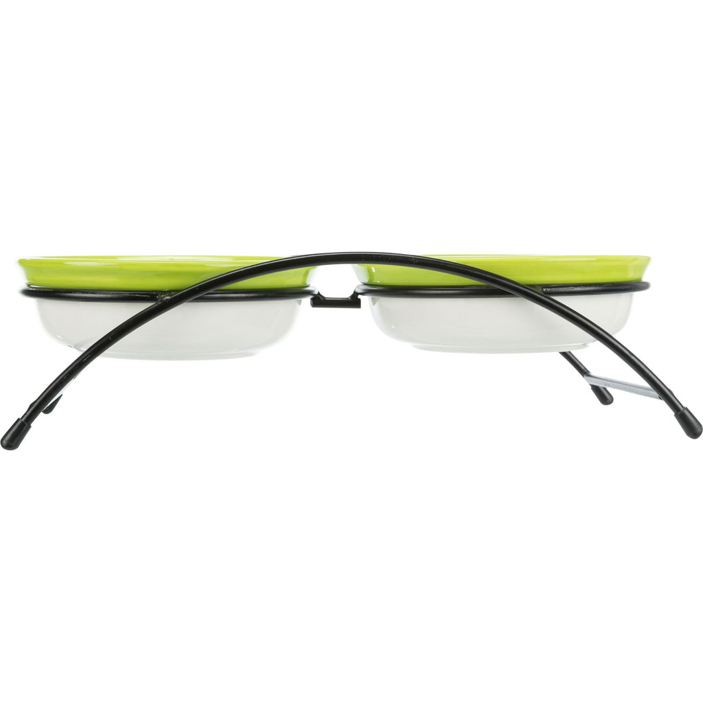 Set de comederos blanco/verde