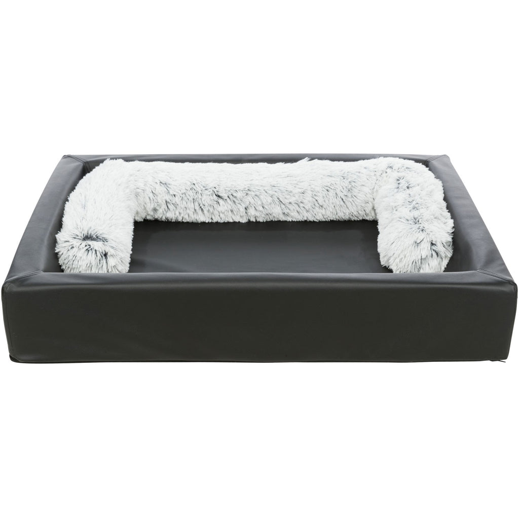 Cojín Rulo Harvey blanco-negro