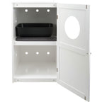 Casa para Gatos con 2 Pisos blanco