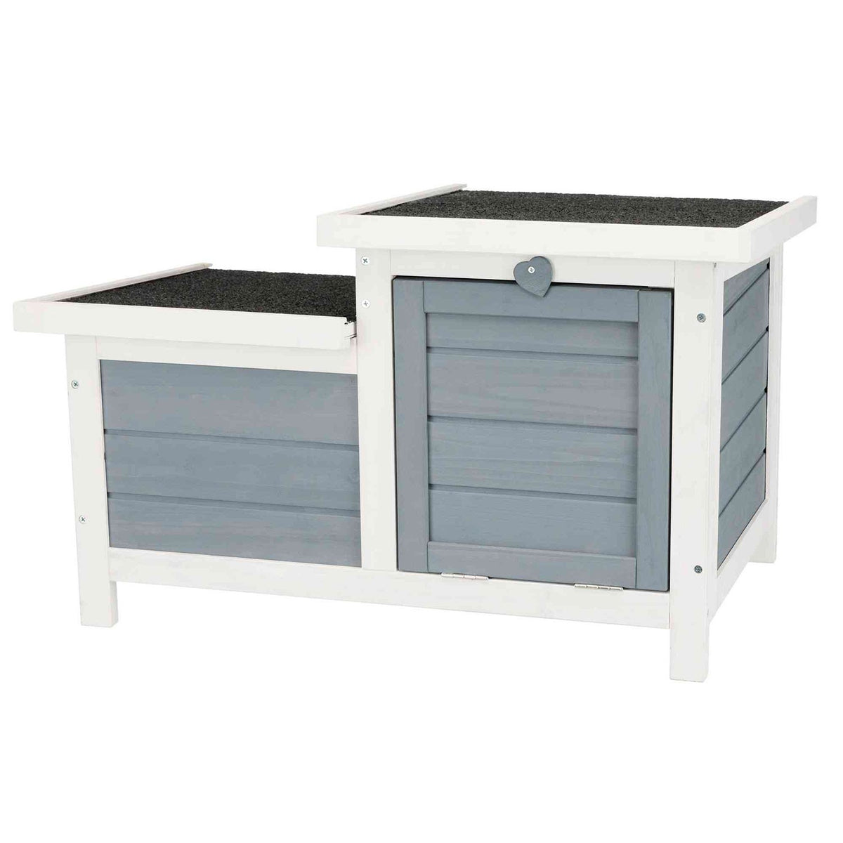 Casita Pequeños Mamíferos gris/blanco