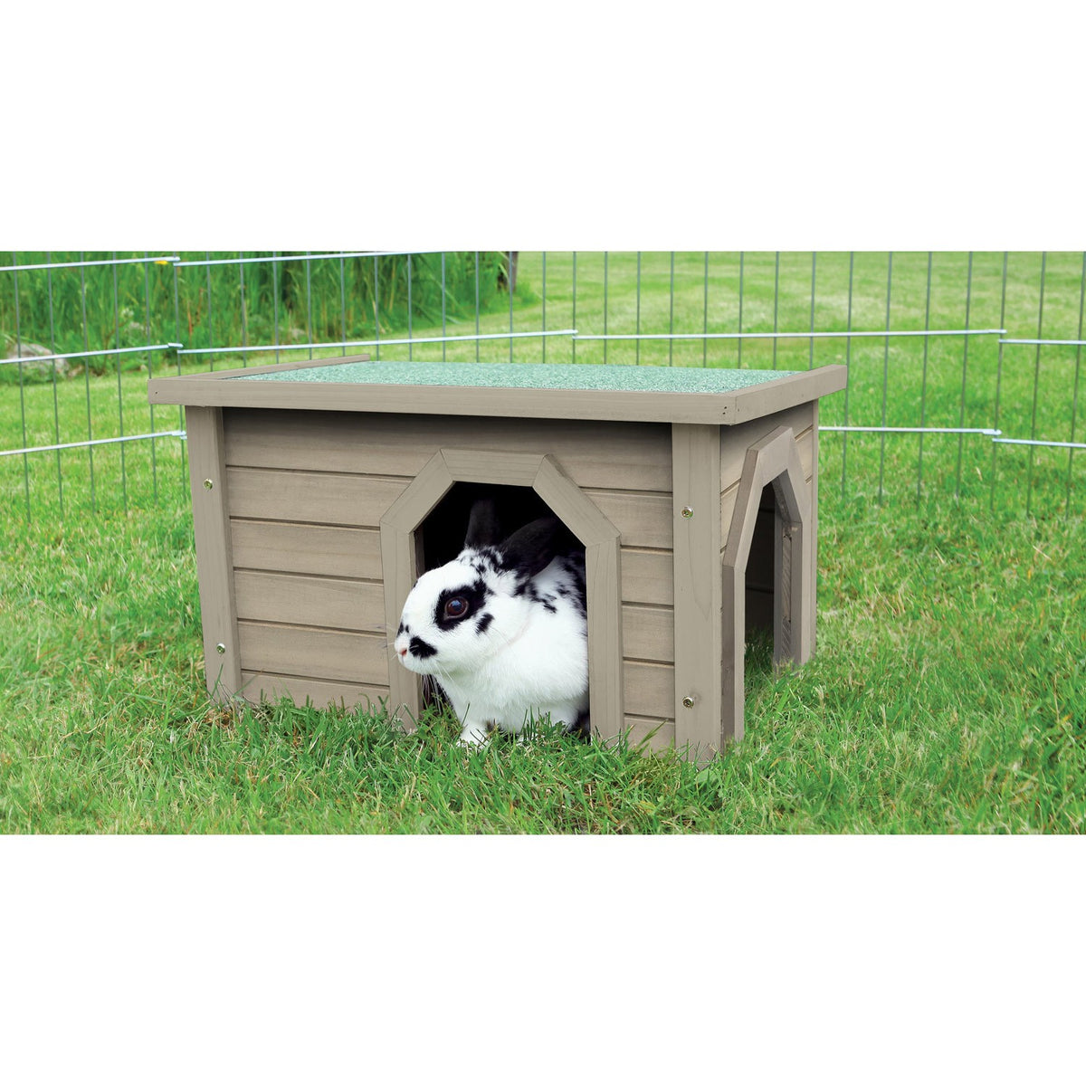 Casita Pequeños Mamíferos gris-verde