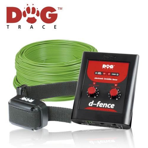 Valla invisible antifugas Dogtrace D-FENSE 101 para perros con transmisor, cable y collar receptor